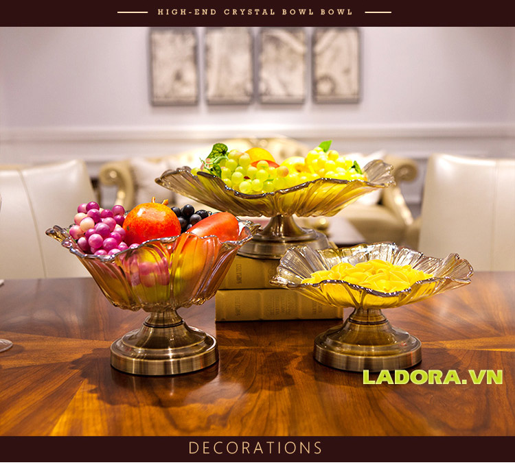 đĩa đựng hoa quả trang trí tại Ladora.vn