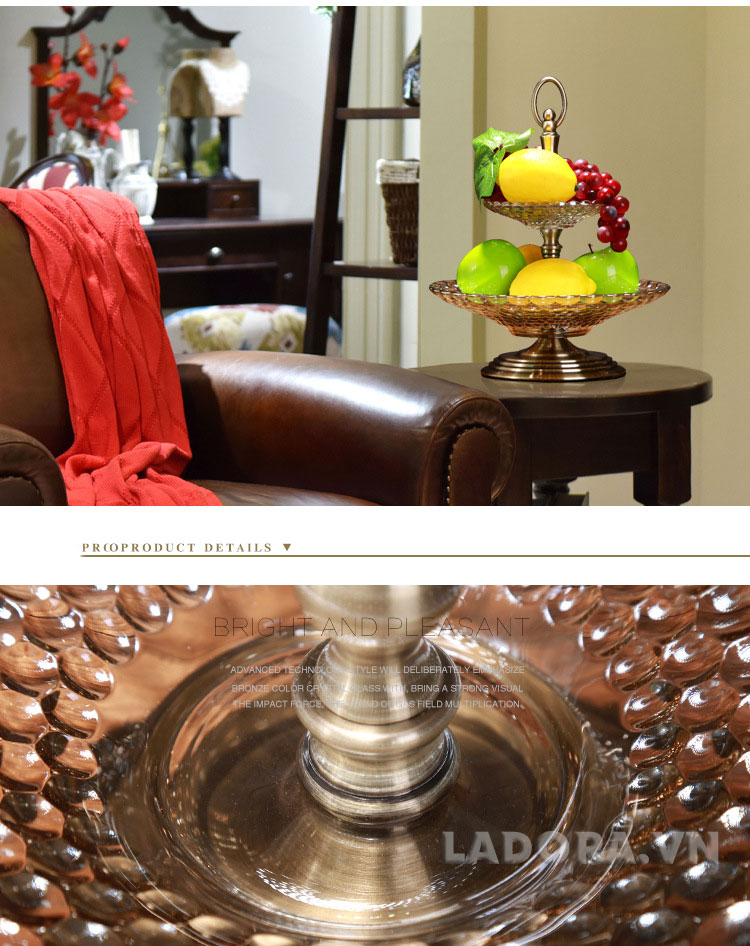 đĩa hoa quả trang trí bàn tại Ladora.vn