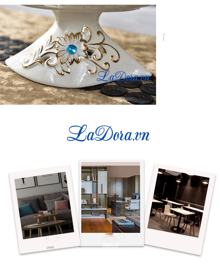 Đĩa trái cây trang trí bàn ăn, bàn phòng khách đẹp và sang trọng taị LaDora.vn