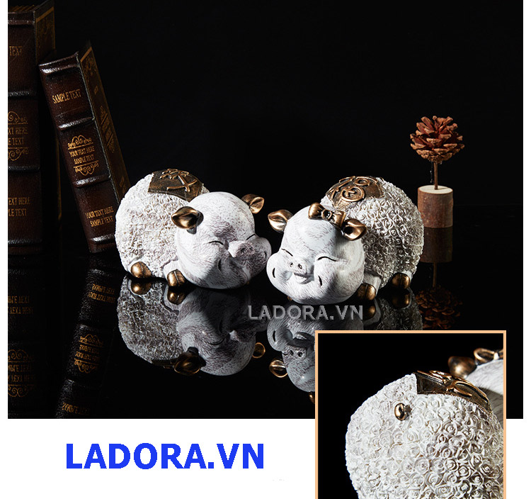 con heo trang trí tại ladora.com.vn