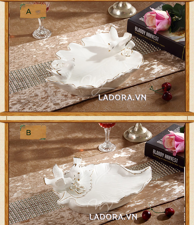 đĩa đựng hoa quả đẹp tại ladora.com.vn