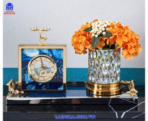 Đồ trang trí bàn làm việc - Đồng hồ để bàn cao cấp tại Ladora.vn